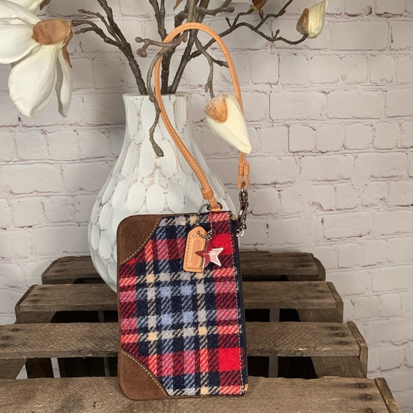 Coach Plaid Wool Wristlet Coin Change Purse(EUC) - Picture 7 of 16